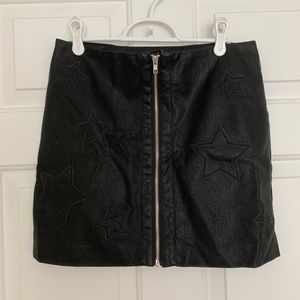 Forever 21 Star Pleather Skirt